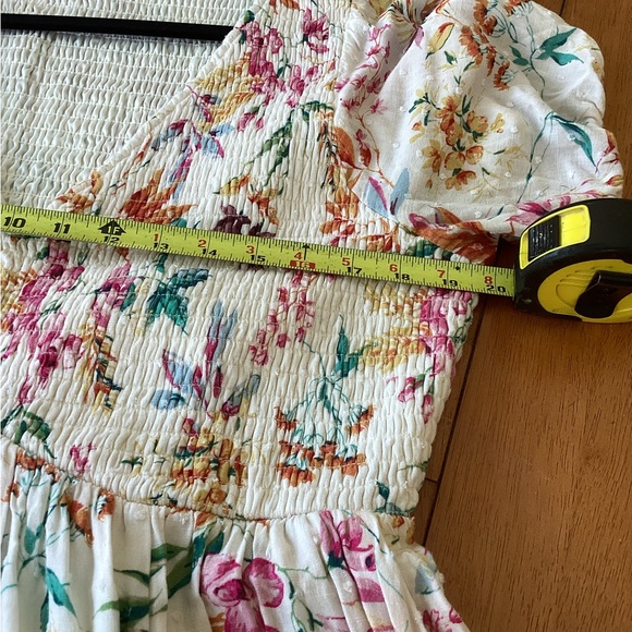 Midi Swiss Dot Shirred Dress in Carrie Floral color - size 2 (18/20) - Picture 14 of 14